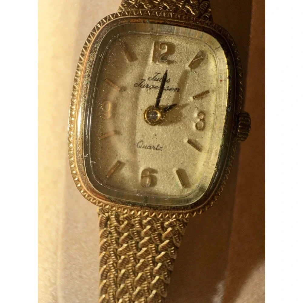 Vintage Jules Jurgensen Women's Watch Ladies Wristwatch Needs Battery